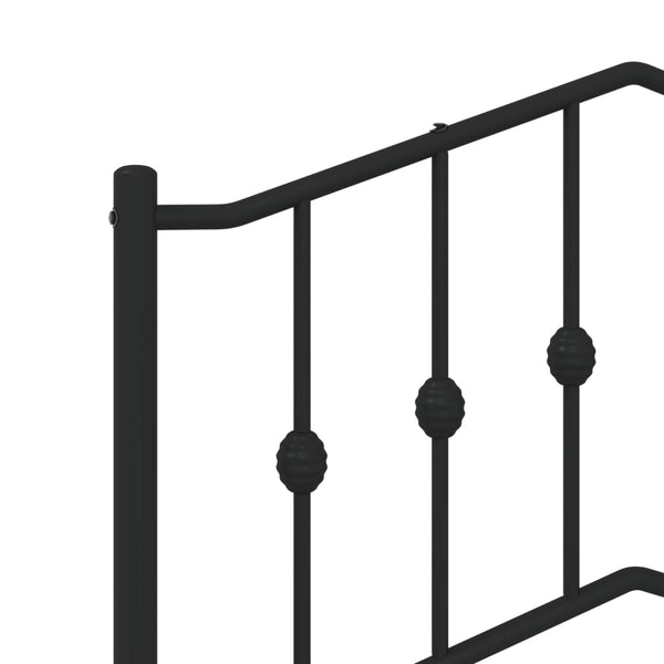 Schwarzes Kopfteil Slav 200cm aus Metall