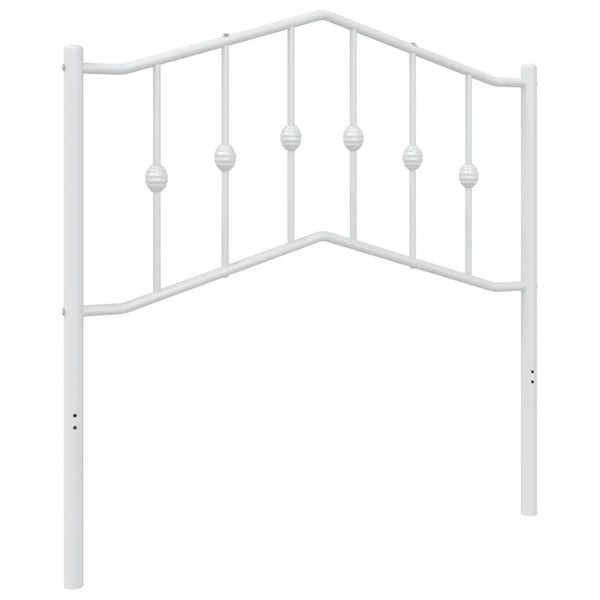 Valkoinen metallinen sängynpääty Slav 90cm