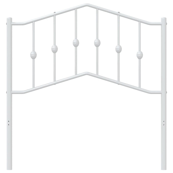 Valkoinen metallinen sängynpääty Slav 90cm