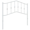Valkoinen metallinen sängynpääty Slav 100cm