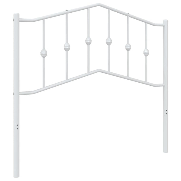 Valkoinen metallinen sängynpääty Slav 100cm