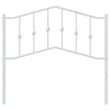 Valkoinen metallinen sängynpääty Slav 100cm
