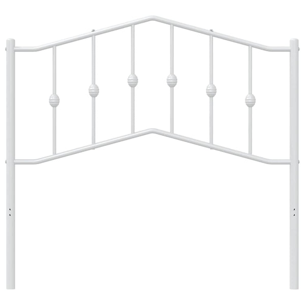 Valkoinen metallinen sängynpääty Slav 100cm