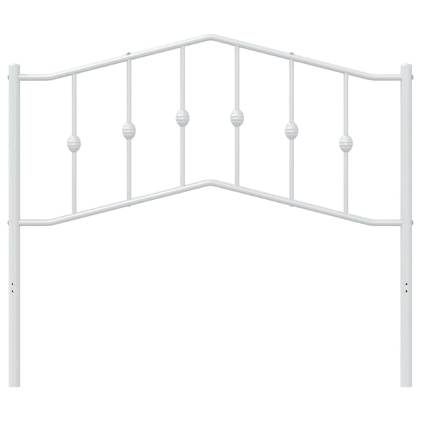 Weißes Metallkopfteil Slav 107cm