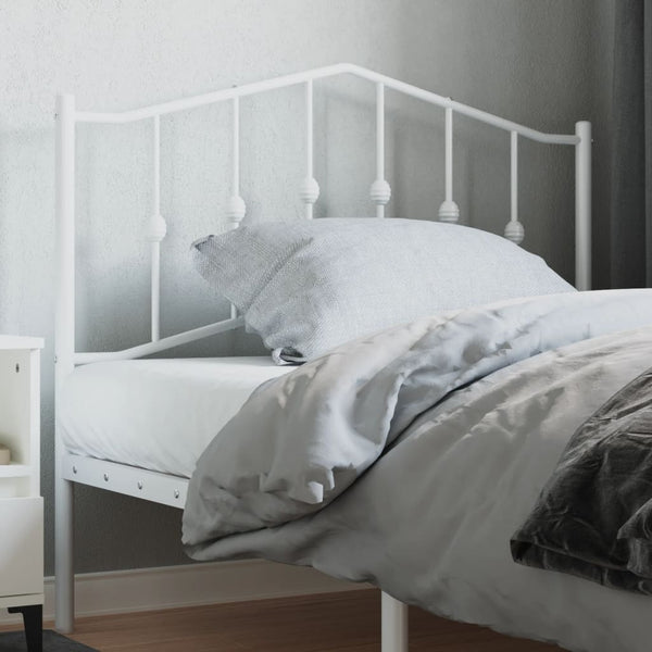Weißes Metallkopfteil Slav 107cm