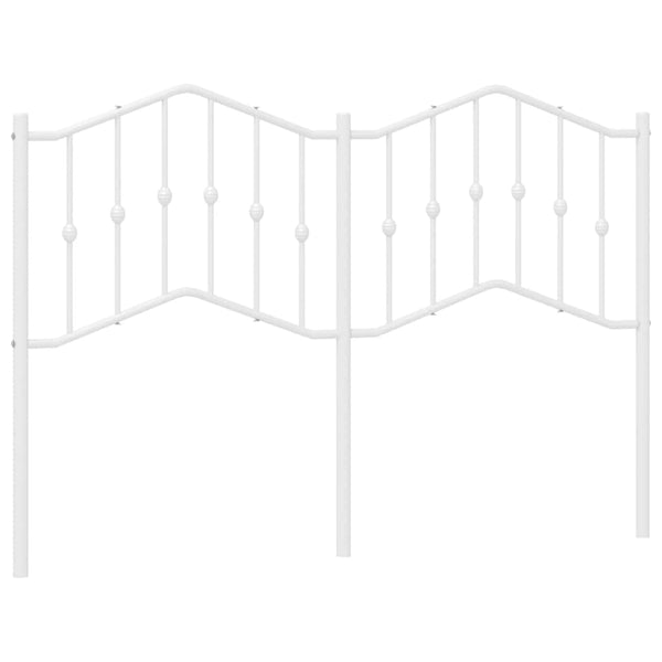 Valkoinen metallinen sängynpääty Slav 150cm