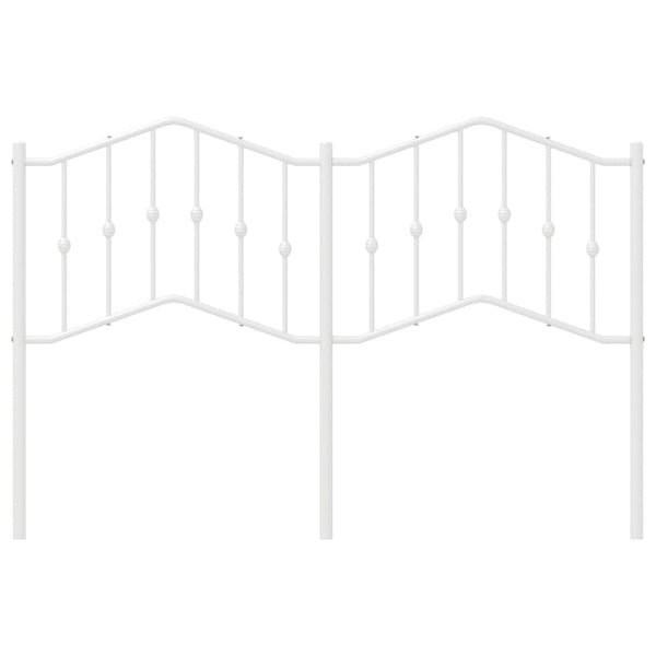 Valkoinen metallinen sängynpääty Slav 150cm