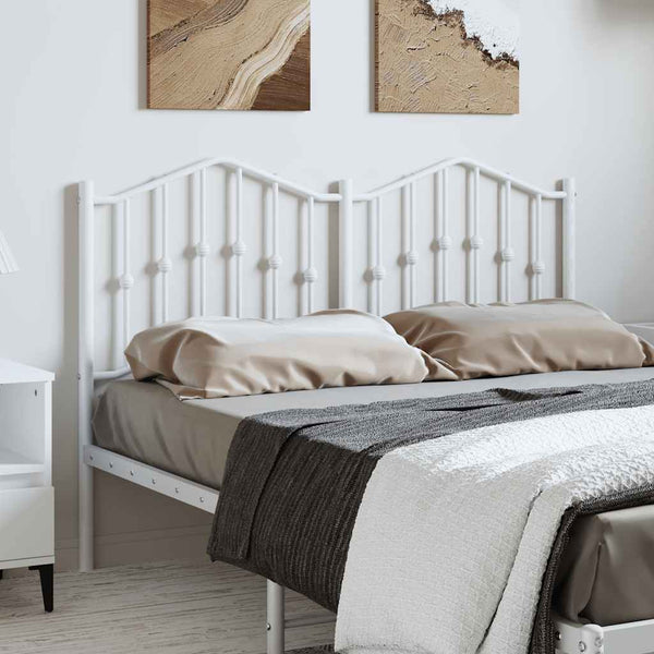 Valkoinen metallinen sängynpääty Slav 150cm