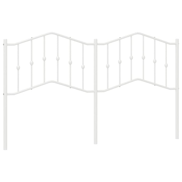 Valkoinen metallinen sängynpääty Slav 160cm