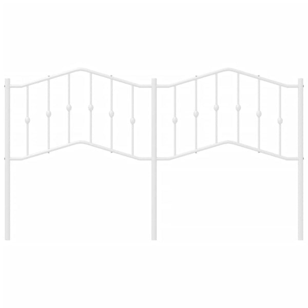 Valkoinen metallinen sängynpääty Slav 160cm