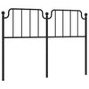 Schwarzes Kopfteil aus Metall Wicentia 150cm