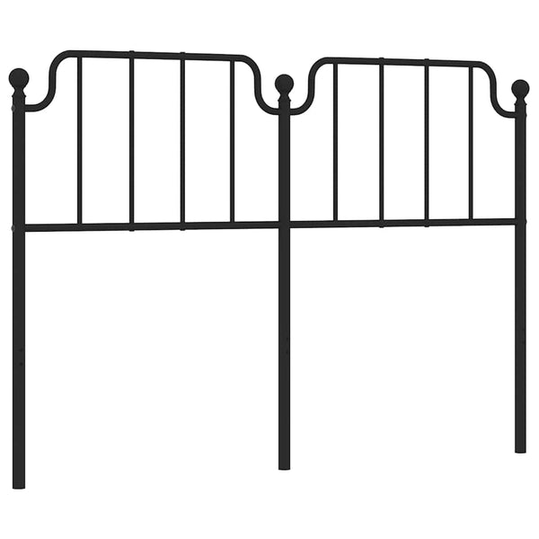 Schwarzes Kopfteil aus Metall Wicentia 150cm