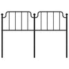 Schwarzes Kopfteil aus Metall Wicentia 150cm