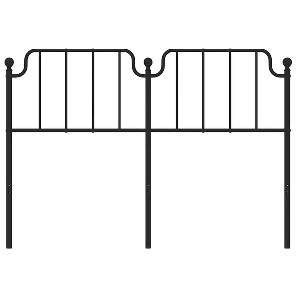 Schwarzes Kopfteil aus Metall Wicentia 150cm