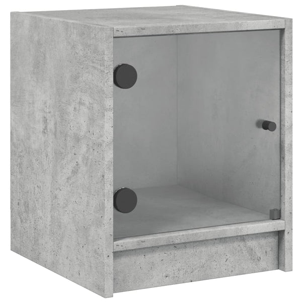 Betoninharmaa yöpöydät Baruh 35x37x42cm (2 kpl)