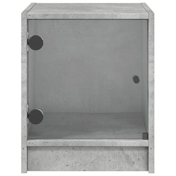 Betoninharmaa yöpöydät Baruh 35x37x42cm (2 kpl)