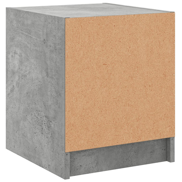 Betoninharmaa yöpöydät Baruh 35x37x42cm (2 kpl)