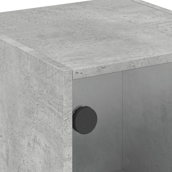 Betoninharmaa yöpöydät Baruh 35x37x42cm (2 kpl)