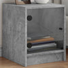 Betoninharmaa yöpöydät Baruh 35x37x42cm (2 kpl)