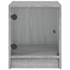 Nachttische Baruh grau 35x37x42cm (2 Stück Sonoma)