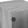 Nachttische Baruh grau 35x37x42cm (2 Stück Sonoma)