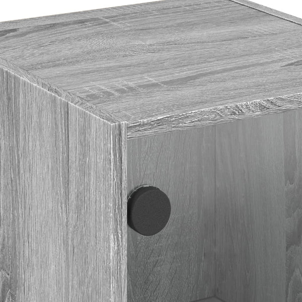 Nachttische Baruh grau 35x37x42cm (2 Stück Sonoma)