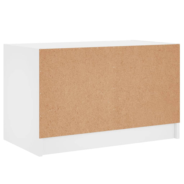 Weißer TV-Unterschrank Porsha 68x37x42cm (mit Glastür)