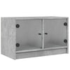 Betoninharmaa tv-taso Porsha 68x37x42cm (lasiovilla)
