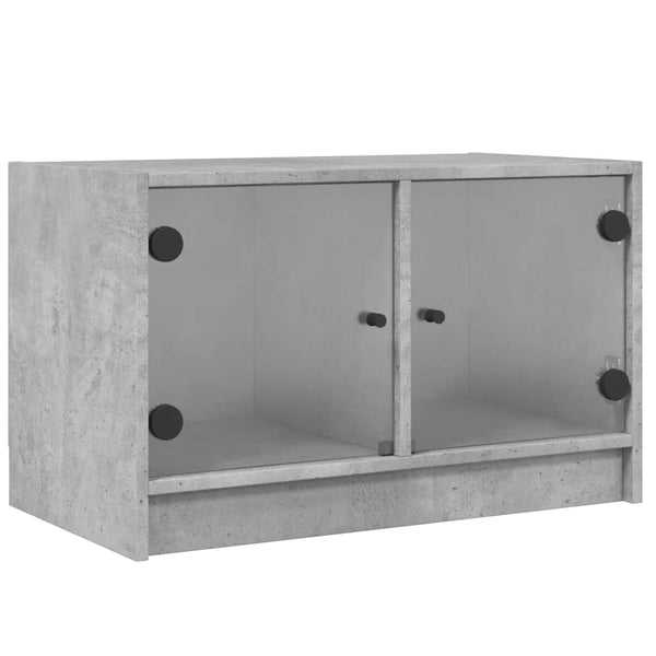 Betoninharmaa tv-taso Porsha 68x37x42cm (lasiovilla)