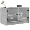 Betoninharmaa tv-taso Porsha 68x37x42cm (lasiovilla)