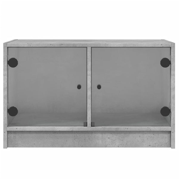Betoninharmaa tv-taso Porsha 68x37x42cm (lasiovilla)