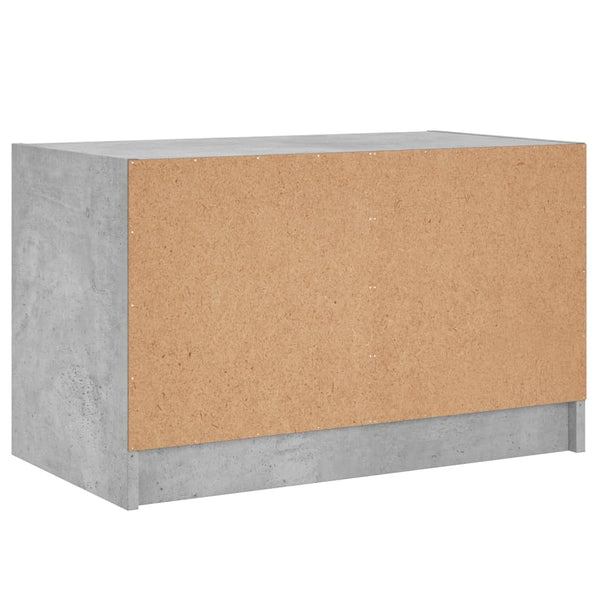 Betoninharmaa tv-taso Porsha 68x37x42cm (lasiovilla)