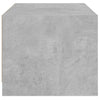 Betongrauer Couchtisch Milintu 68x50x42cm (mit Glastür)