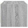 Grauer Couchtisch Milintu 68x50x42cm (mit Glastür Sonoma)