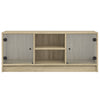 Sonoma-tammi tv-taso Faragau 102x37x42cm (lasiovilla)