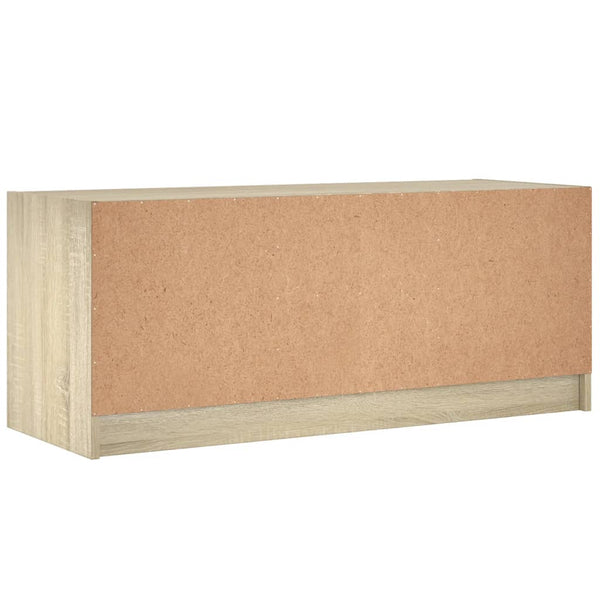 Sonoma-tammi tv-taso Faragau 102x37x42cm (lasiovilla)
