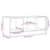 Sonoma-tammi tv-taso Faragau 102x37x42cm (lasiovilla)