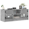 Betoninharmaa tv-taso Faragau 102x37x42cm (lasiovilla)