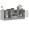 Betoninharmaa tv-taso Faragau 102x37x42cm (lasiovilla)
