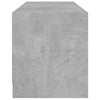 Betoninharmaa tv-taso Faragau 102x37x42cm (lasiovilla)