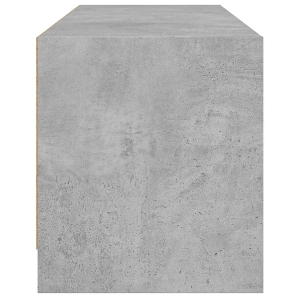 Betoninharmaa tv-taso Faragau 102x37x42cm (lasiovilla)