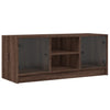 Ruskea tv-taso Faragau 102x37x42cm (lasiovilla tammi)