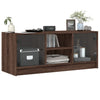 Ruskea tv-taso Faragau 102x37x42cm (lasiovilla tammi)
