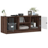 Ruskea tv-taso Faragau 102x37x42cm (lasiovilla tammi)