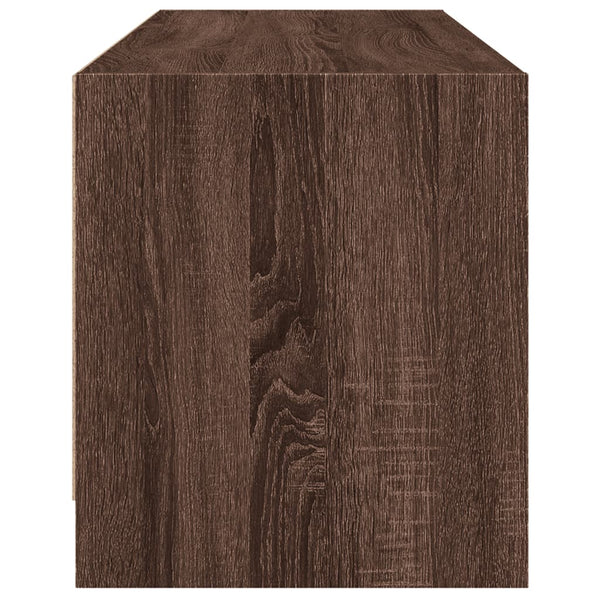 Ruskea tv-taso Faragau 102x37x42cm (lasiovilla tammi)