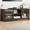 Ruskea tv-taso Faragau 102x37x42cm (lasiovilla tammi)