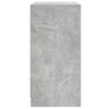 Betongrauer Beistellschrank Bobo 68x37x75,5cm (mit Glastür)