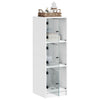 Weißer Schrank mit Glastüren Niculitei 35x37x109cm