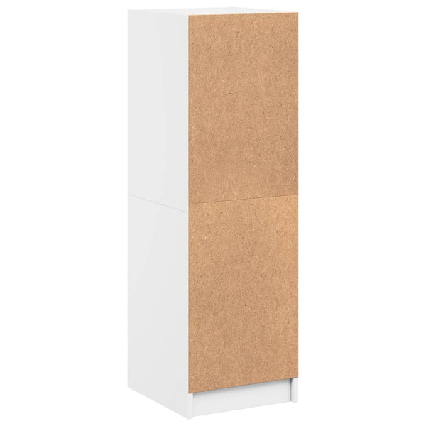 Weißer Schrank mit Glastüren Niculitei 35x37x109cm