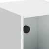 Weißer Schrank mit Glastüren Niculitei 35x37x109cm
